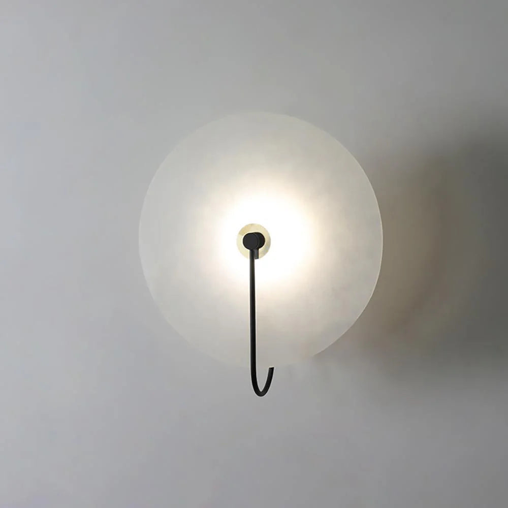 LumoDisc – Modern Alabaster LED Wall Lamp