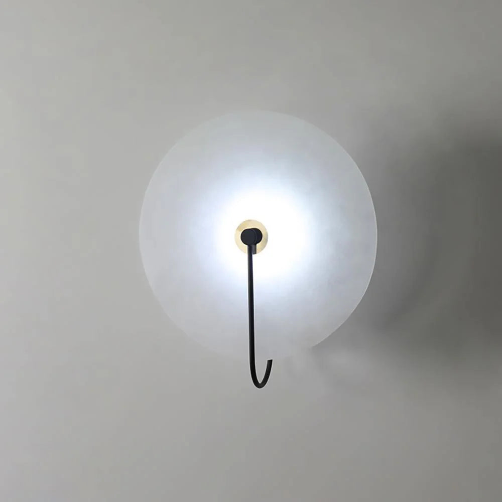 LumoDisc – Modern Alabaster LED Wall Lamp