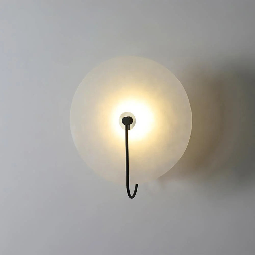 LumoDisc – Modern Alabaster LED Wall Lamp
