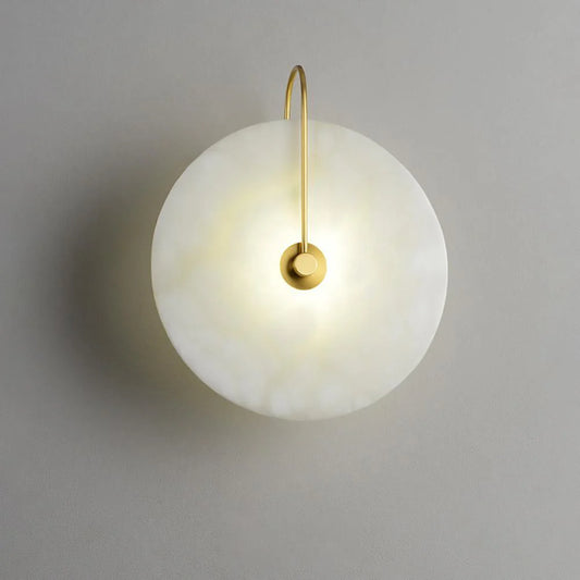 LumoDisc – Modern Alabaster LED Wall Lamp
