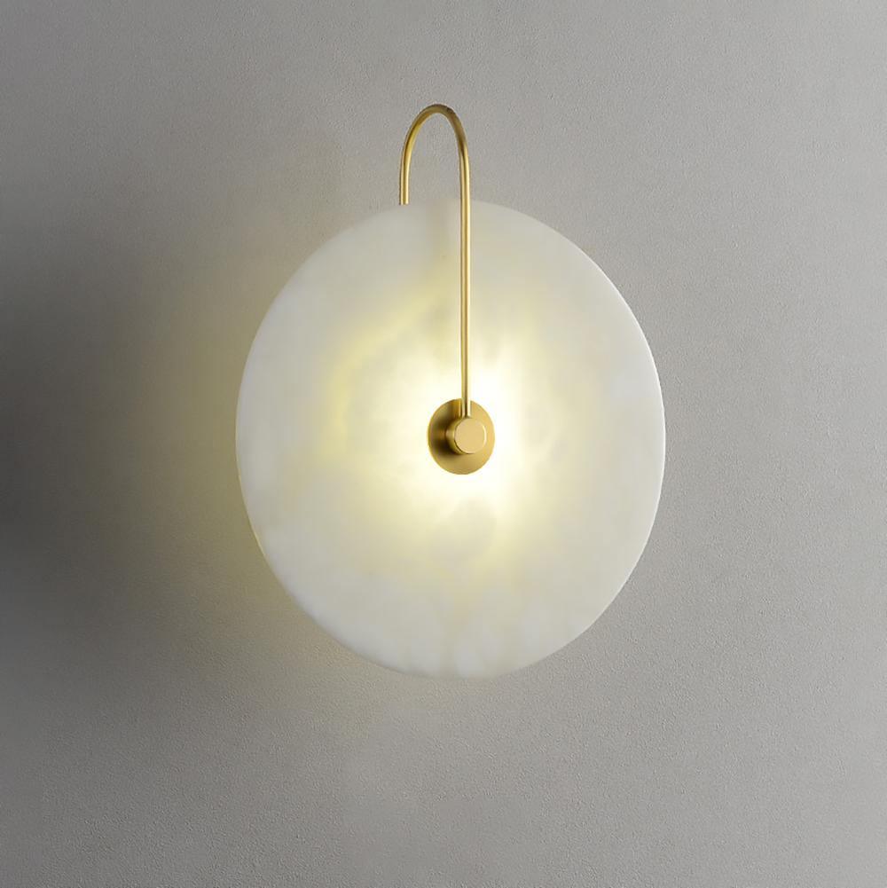 LumoDisc – Modern Alabaster LED Wall Lamp