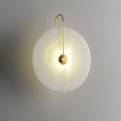 LumoDisc – Modern Alabaster LED Wall Lamp