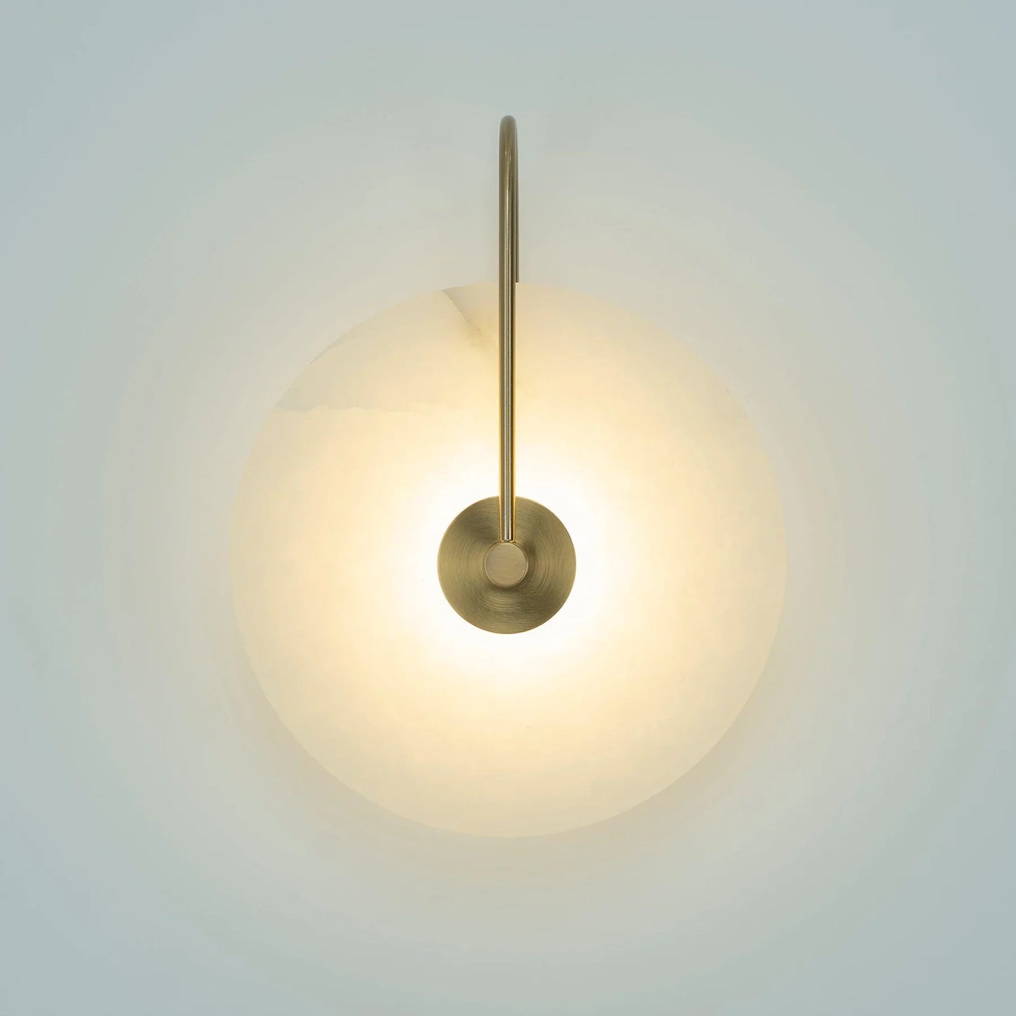 LumoDisc – Modern Alabaster LED Wall Lamp