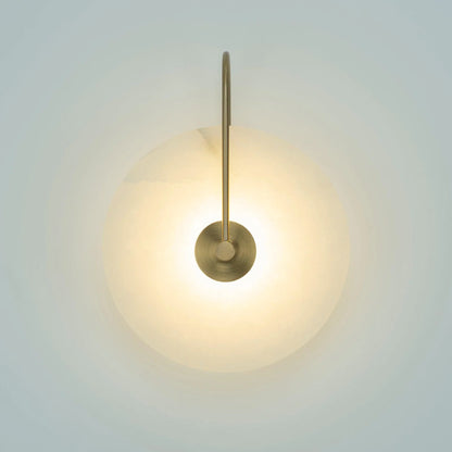 LumoDisc – Modern Alabaster LED Wall Lamp