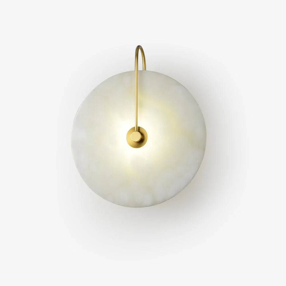 LumoDisc – Modern Alabaster LED Wall Lamp