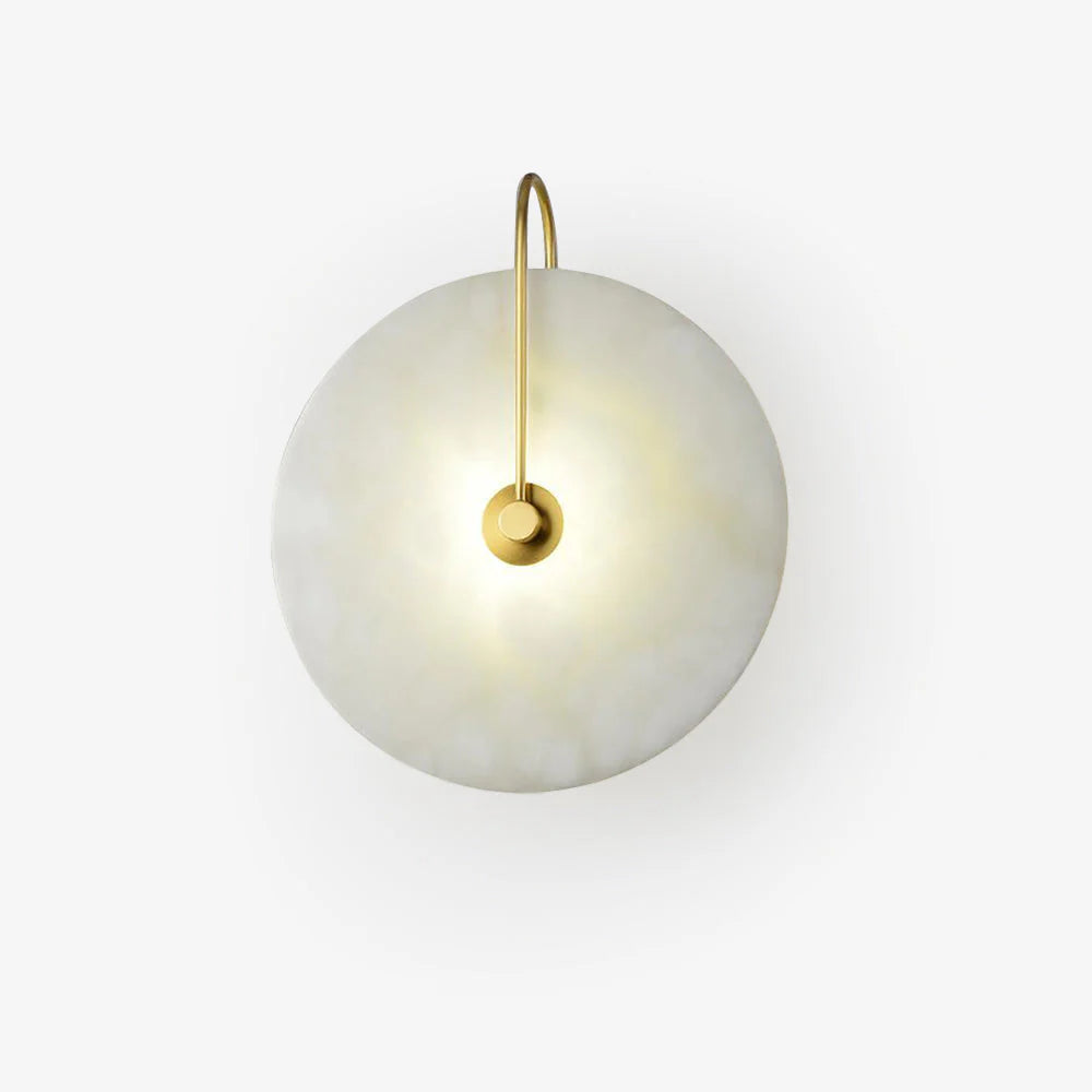 LumoDisc – Modern Alabaster LED Wall Lamp
