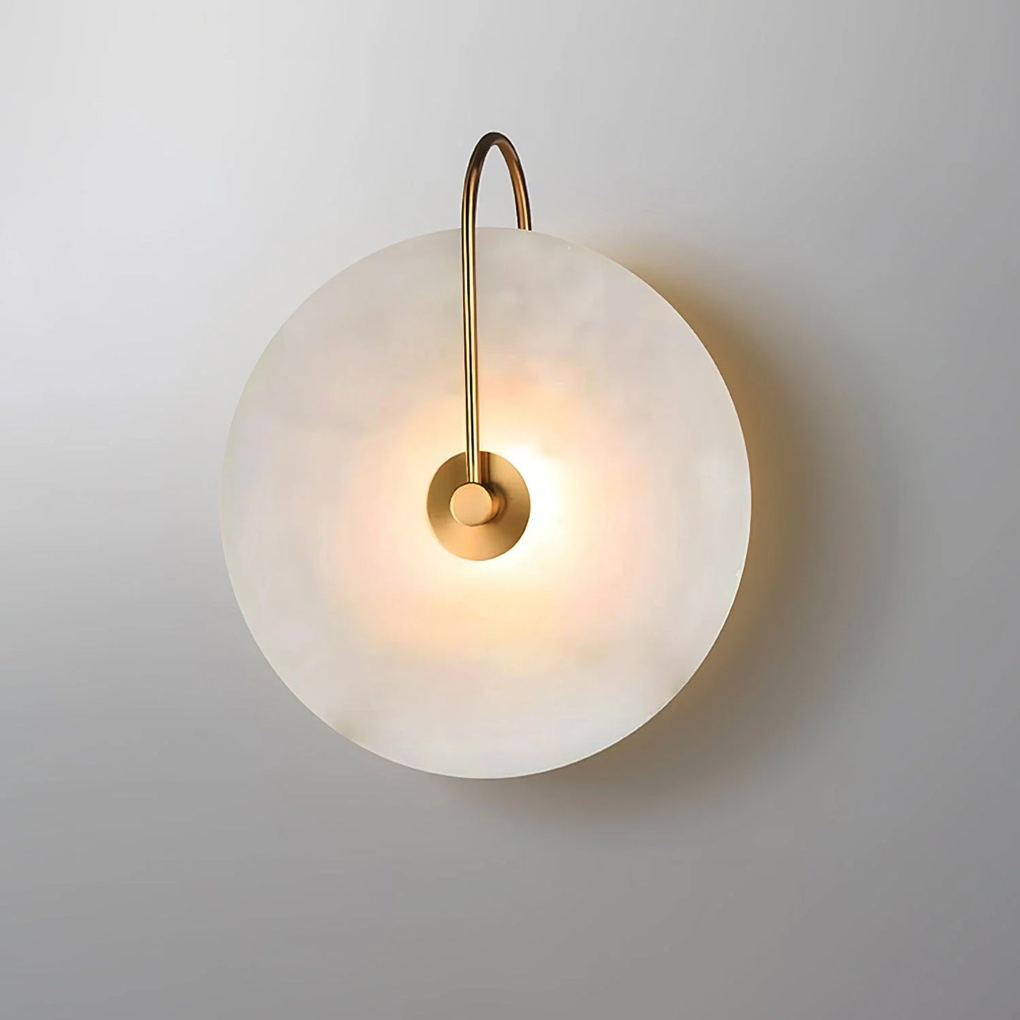 LumoDisc – Modern Alabaster LED Wall Lamp