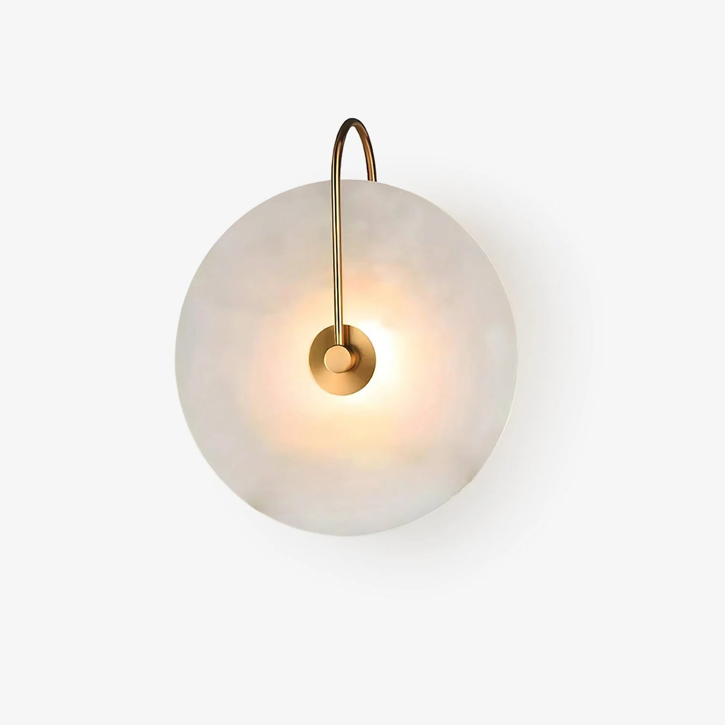 LumoDisc – Modern Alabaster LED Wall Lamp