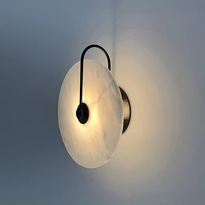 LumoDisc – Modern Alabaster LED Wall Lamp
