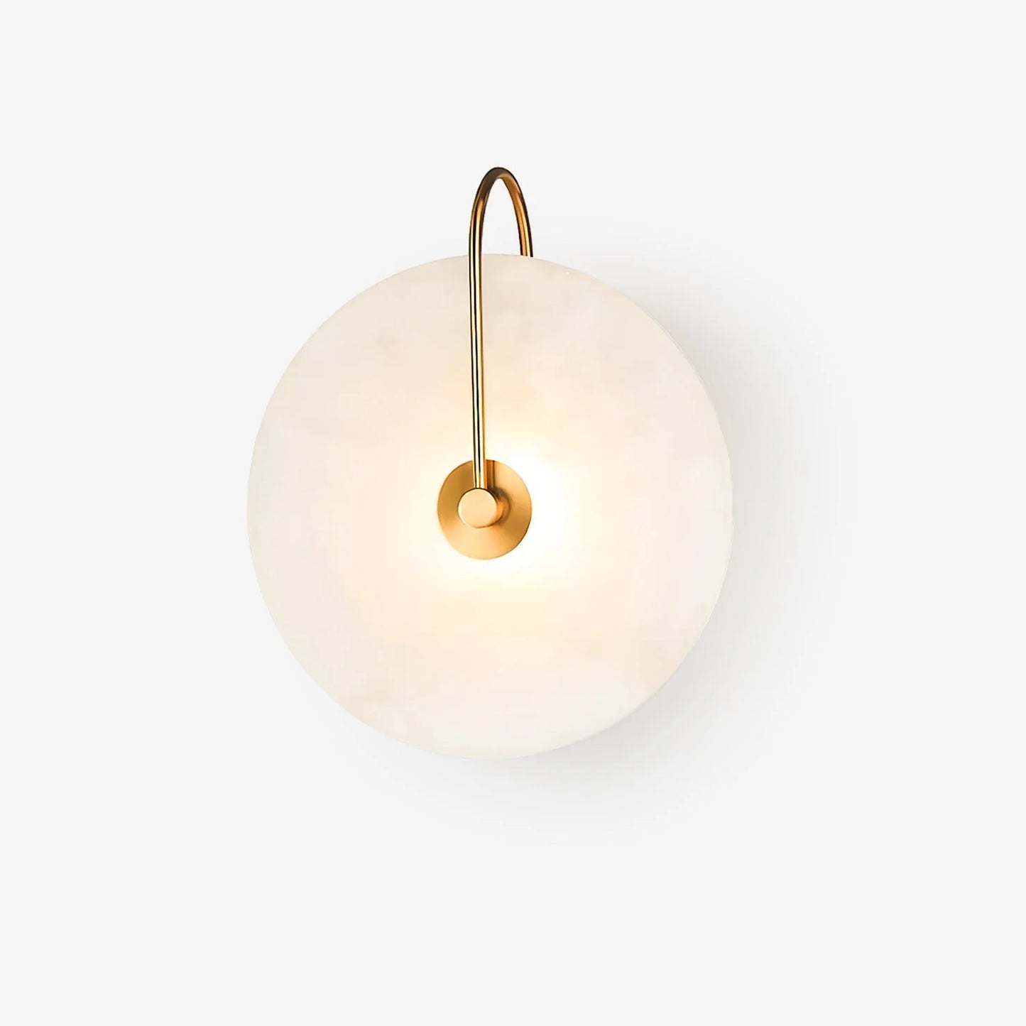 LumoDisc – Modern Alabaster LED Wall Lamp