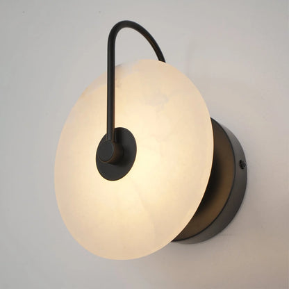 LumoDisc – Modern Alabaster LED Wall Lamp