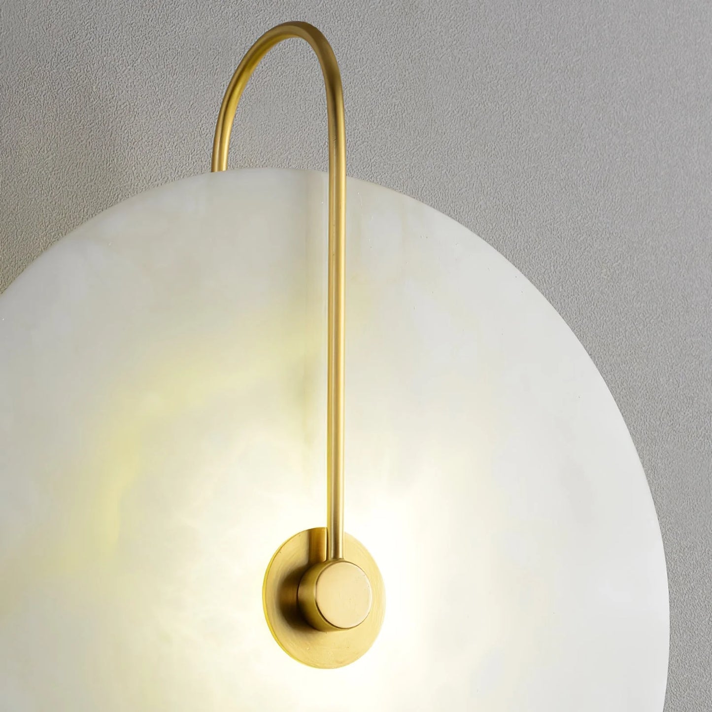 LumoDisc – Modern Alabaster LED Wall Lamp