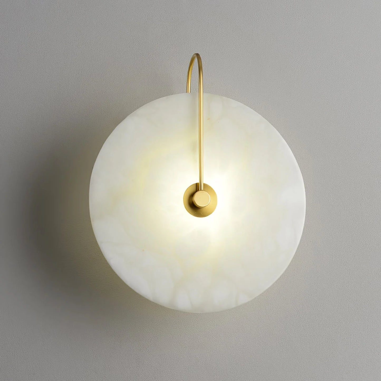 LumoDisc – Modern Alabaster LED Wall Lamp