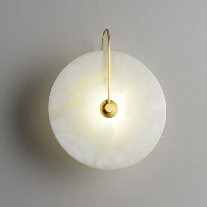 LumoDisc – Modern Alabaster LED Wall Lamp