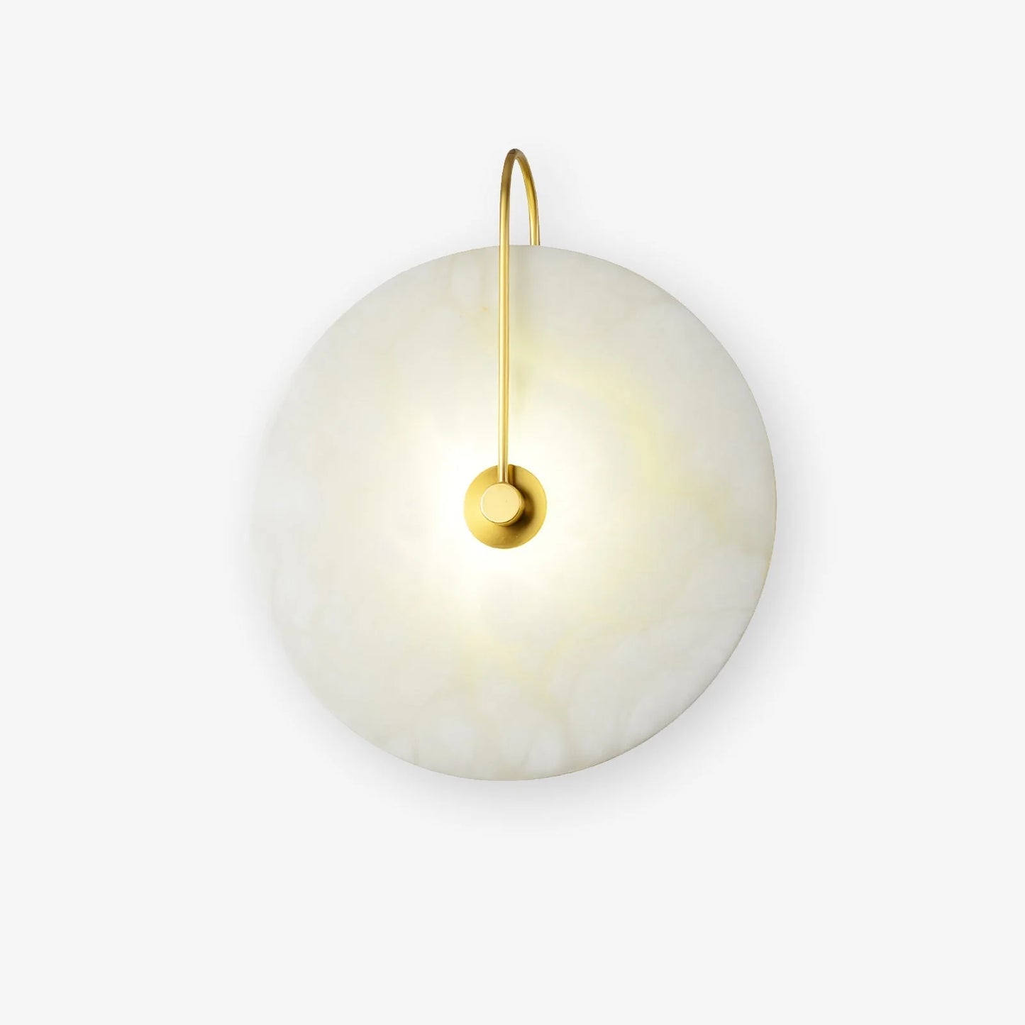 LumoDisc – Modern Alabaster LED Wall Lamp