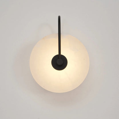LumoDisc – Modern Alabaster LED Wall Lamp