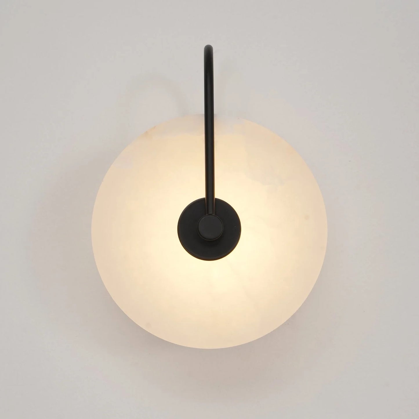 LumoDisc – Modern Alabaster LED Wall Lamp