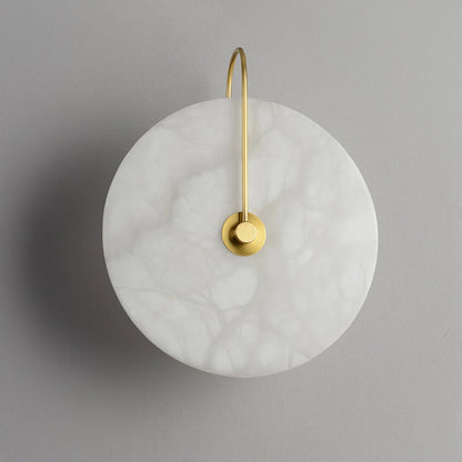 LumoDisc – Modern Alabaster LED Wall Lamp