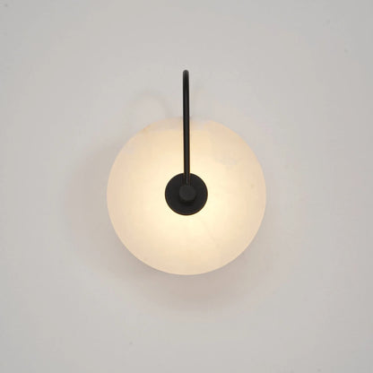 LumoDisc – Modern Alabaster LED Wall Lamp