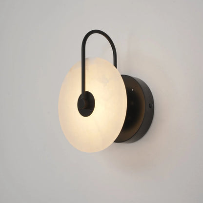 LumoDisc – Modern Alabaster LED Wall Lamp
