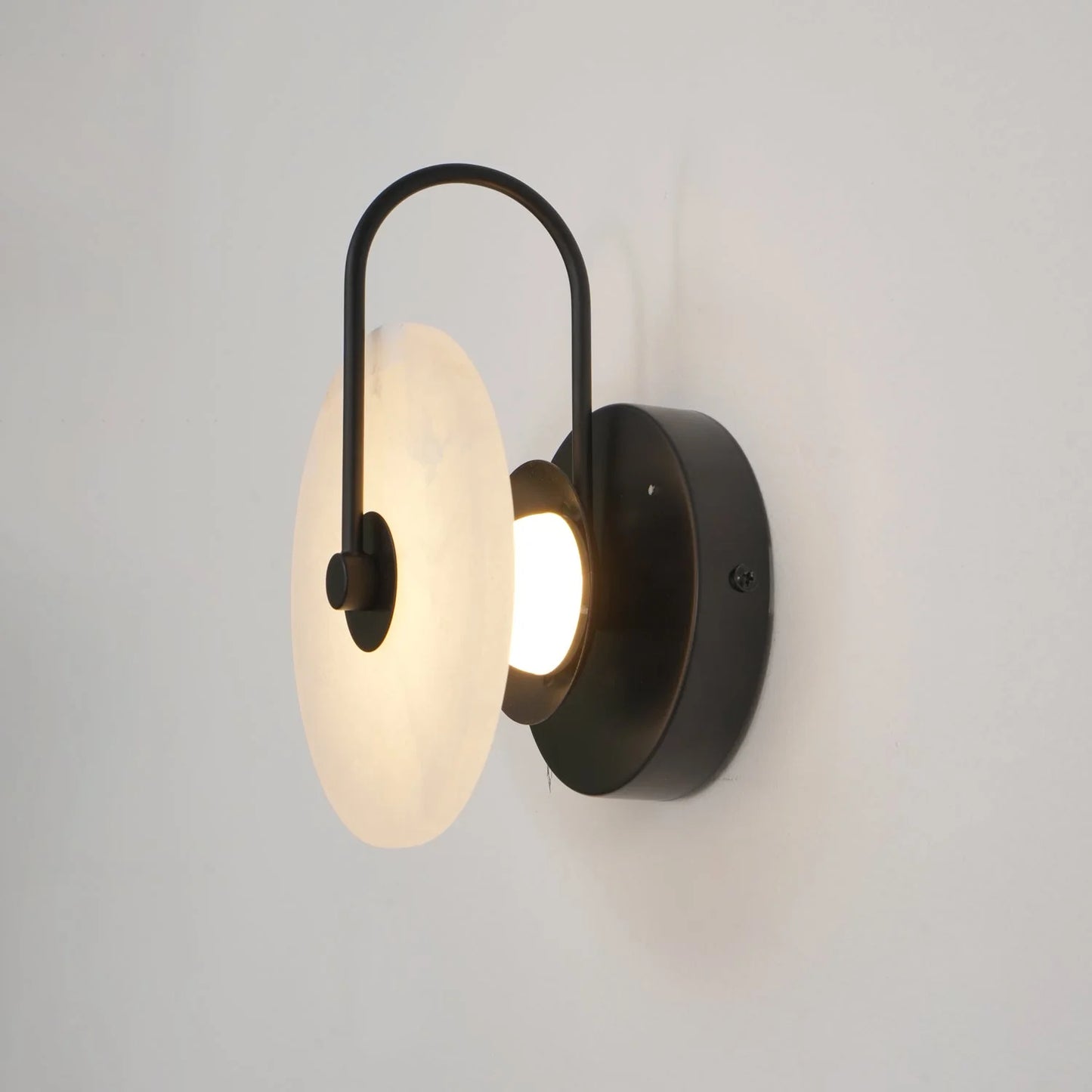 LumoDisc – Modern Alabaster LED Wall Lamp