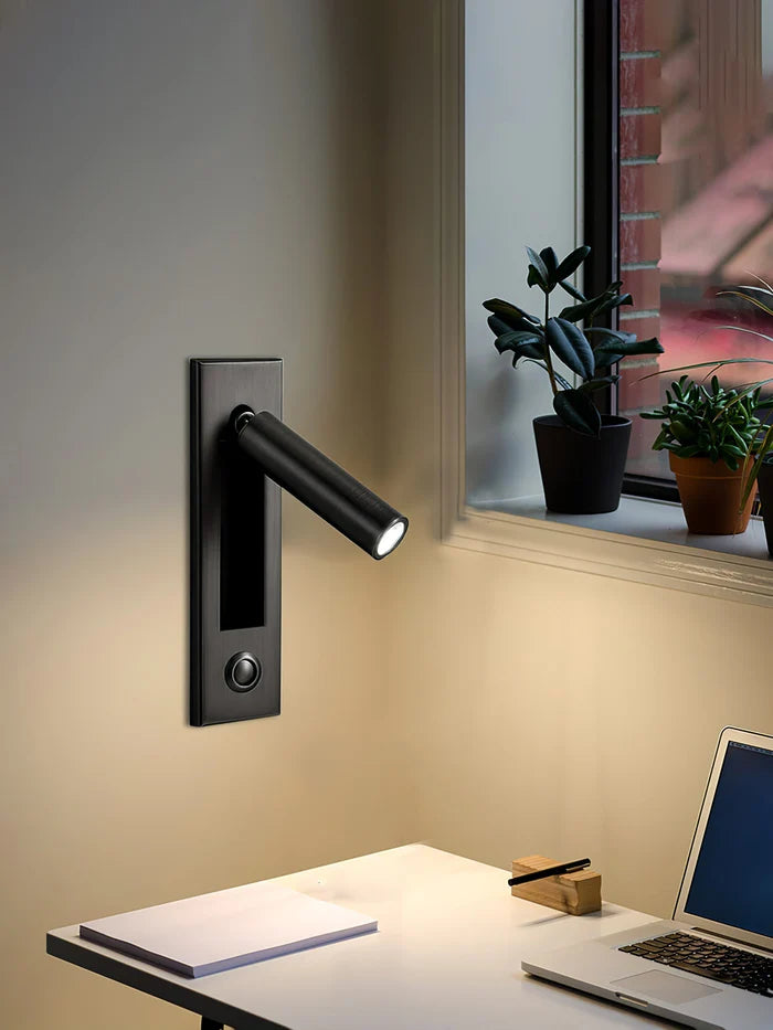 LumoNest – Modern Recessed LED Bedside Wall Lamp