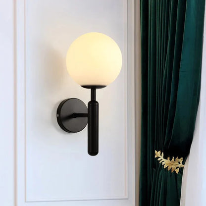 LumoSphere – Modern Glass Globe LED Wall Lamp
