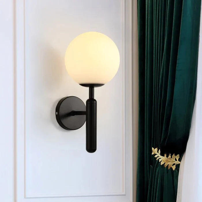 LumoSphere – Modern Glass Globe LED Wall Lamp