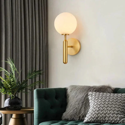 LumoSphere – Modern Glass Globe LED Wall Lamp