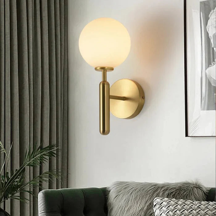 LumoSphere – Modern Glass Globe LED Wall Lamp