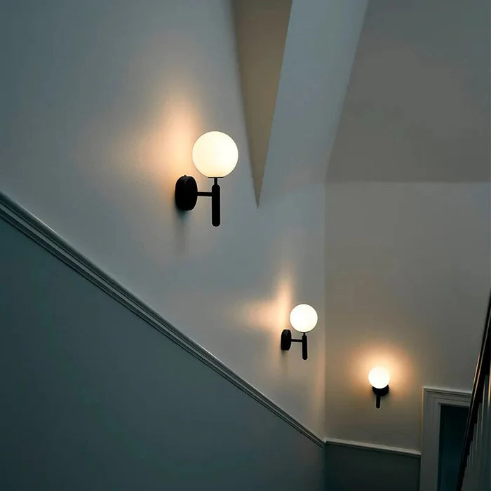 LumoSphere – Modern Glass Globe LED Wall Lamp