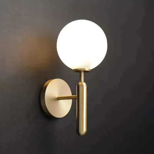 LumoSphere – Modern Glass Globe LED Wall Lamp