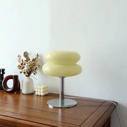 GlowMelt – Retro Bauhaus Glass Table Lamp