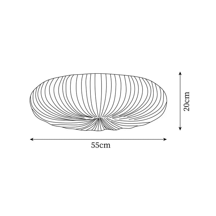 Aurelium – Modern Pleated LED Ceiling Light