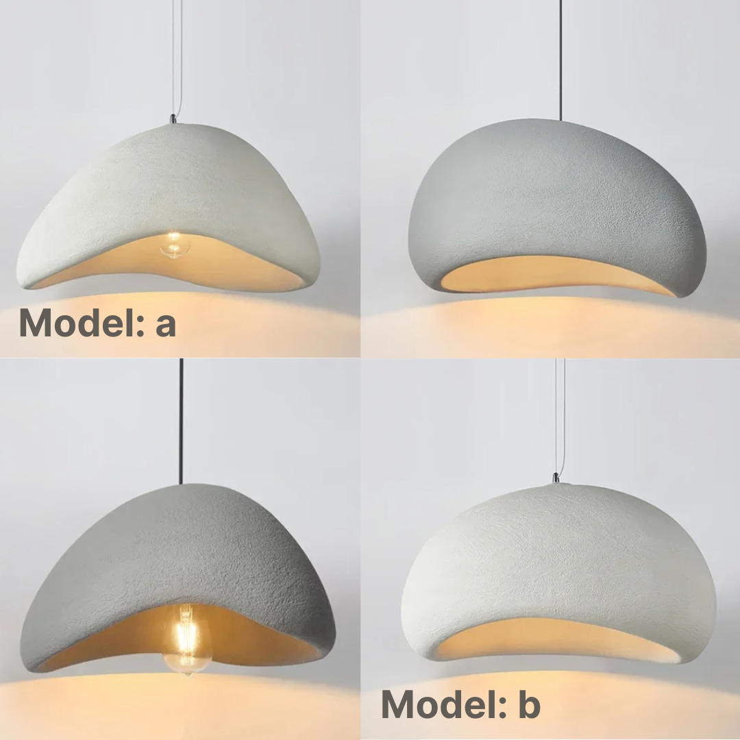 Lunara – Modern Sculptural Cloud Pendant Lamp in Resin