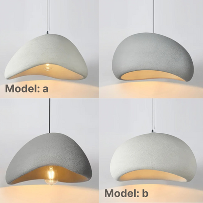 Lunara – Modern Sculptural Cloud Pendant Lamp in Resin