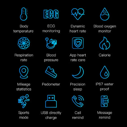 Smartwatch EKG & Blood Pressure Monitor  – Bricodil BCD6249