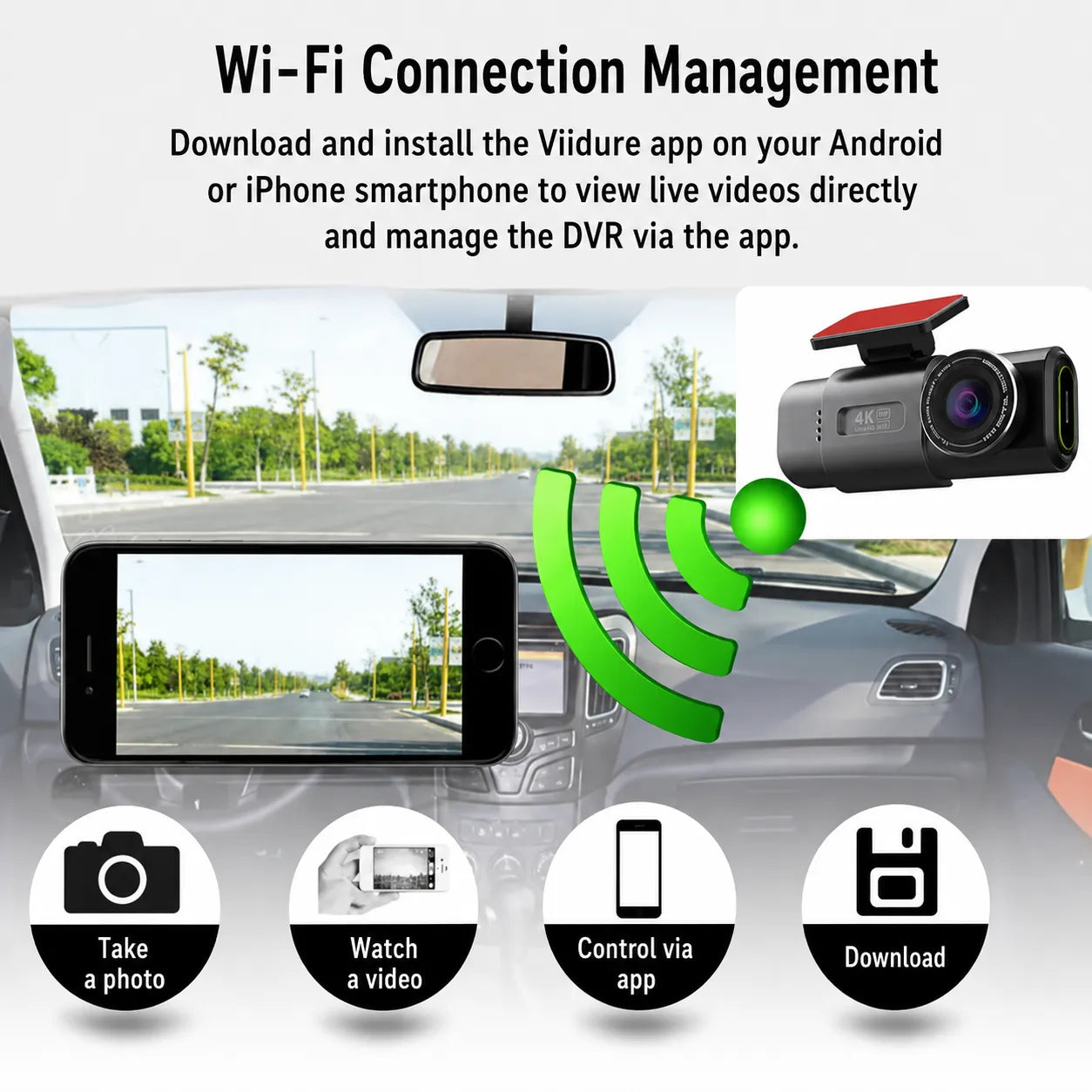 Bricodil – 4K GPS WiFi Car Dash Cam