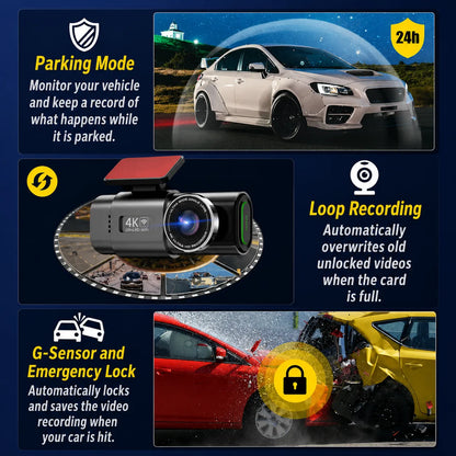 Bricodil – 4K GPS WiFi Car Dash Cam