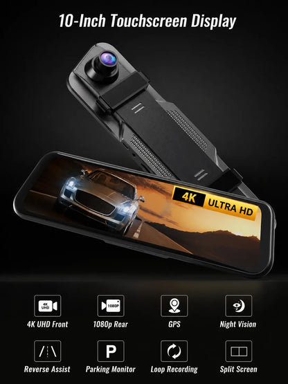 Bricodil – 4K CarPlay Touchscreen Mirror Dash Cam