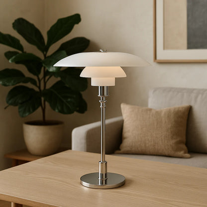 LumoSphere – Bauhaus Glass Table Lamp