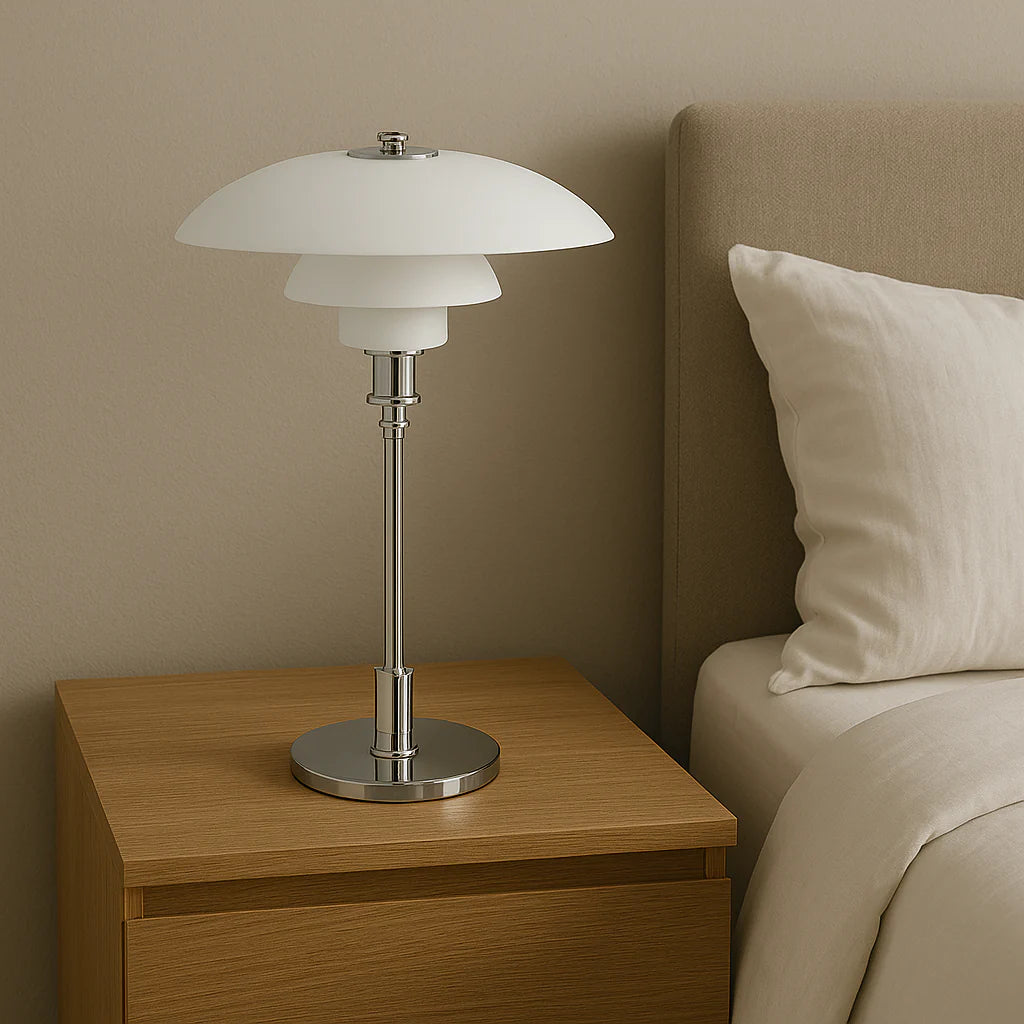LumoSphere – Bauhaus Glass Table Lamp