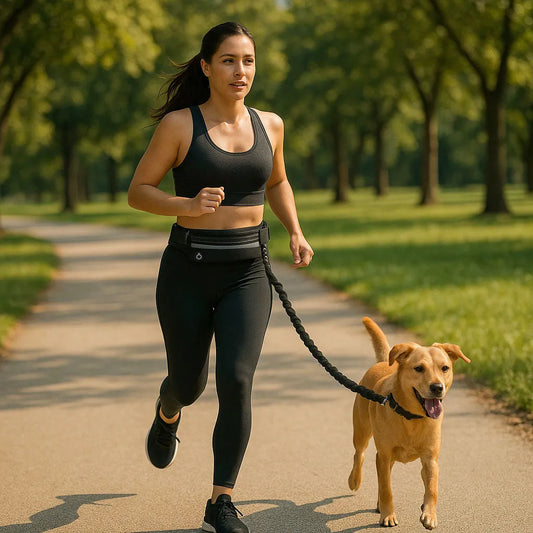 Runix – Hands-Free Dog Leash with Adjustable Waist Belt & Shock Absorber