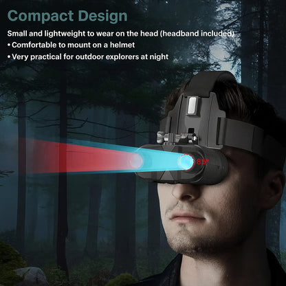 Night Vision Binoculars 8X 4K Head Mount – Bricodil BCD4729
