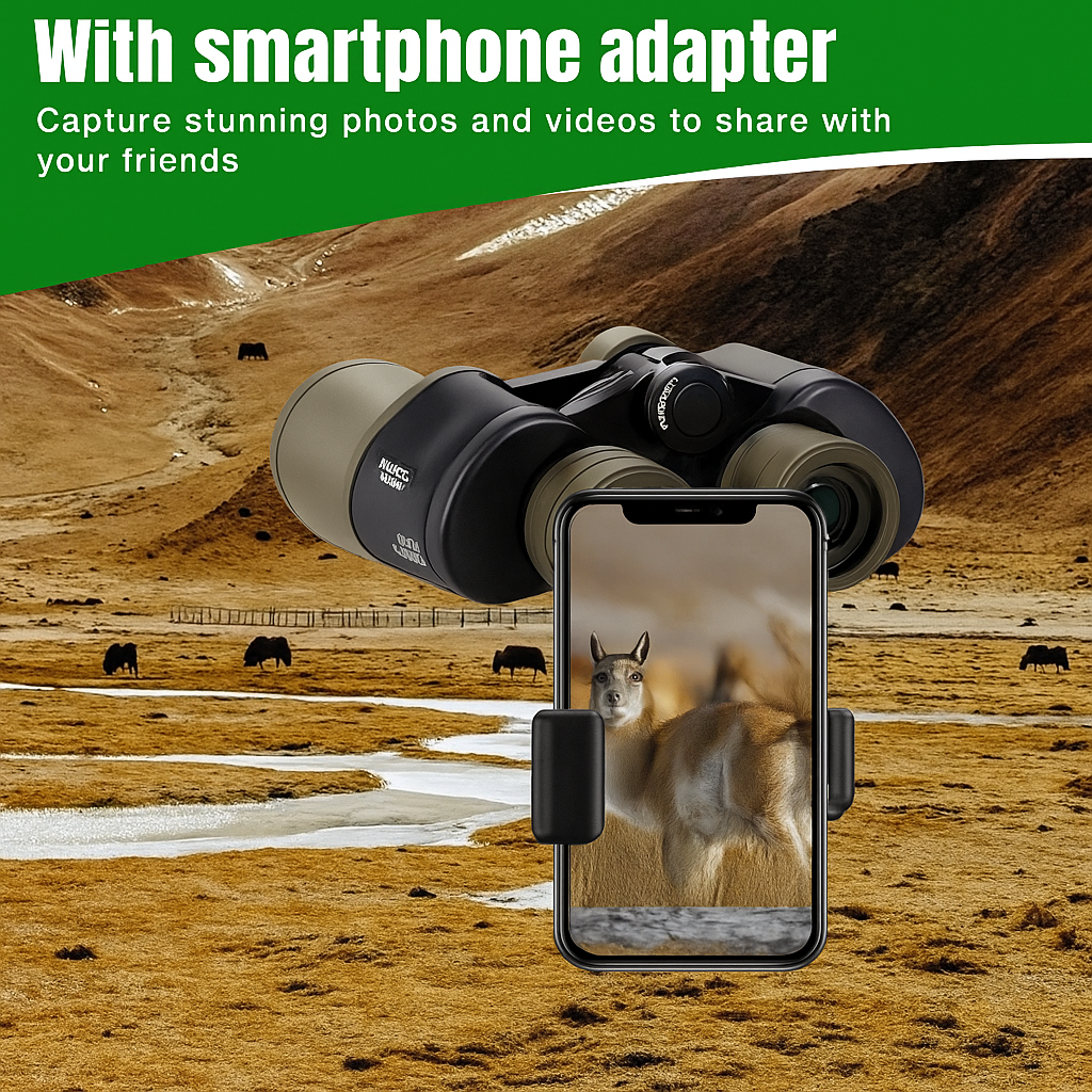 HawkSight – HD 20x50 FMC Binoculars with Low-Light Night Vision v2