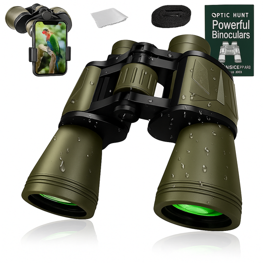 HawkSight – HD 20x50 FMC Binoculars with Low-Light Night Vision