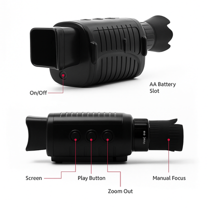 NoctiScope – HD Night Vision Monocular with 5X Digital Zoom