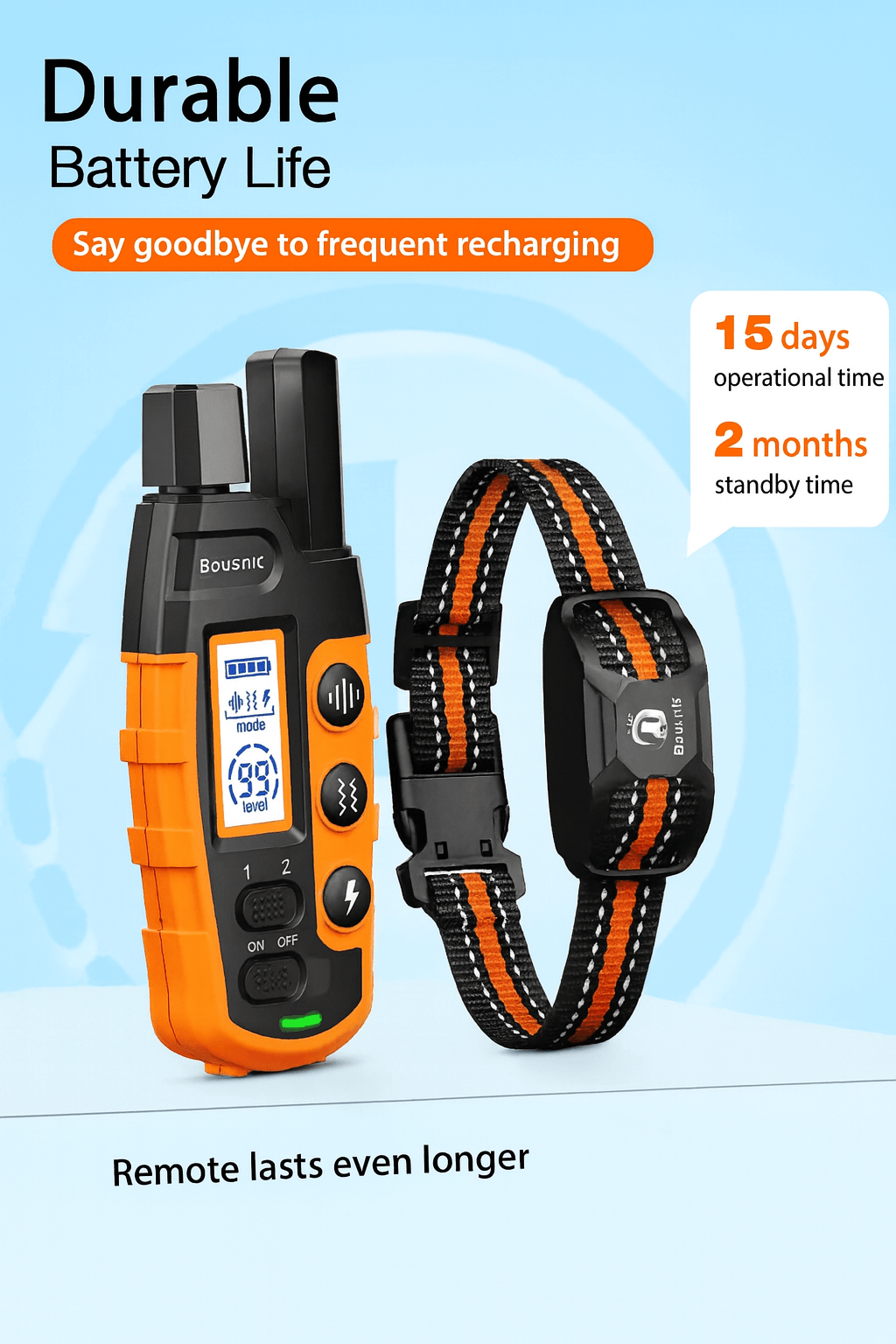 Bricodil Advanced Dog Training Collar – 2600m Remote | BCD7285