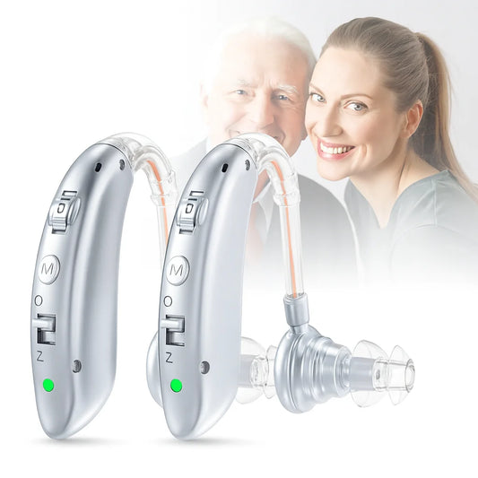 Rechargeable Hearing Aids with Noise Reduction & Long Battery - Bricodil BCD4731