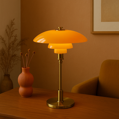 LumoSphere – Bauhaus Glass Table Lamp